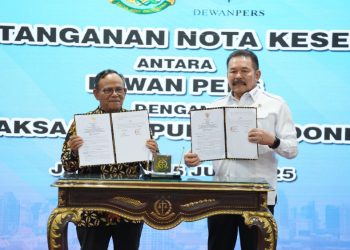 Kejaksaan RI dan Dewan Pers Tandatangani Nota Kesepakatan Terkait Penegakan Hukum dan Kemerdekaan Pers