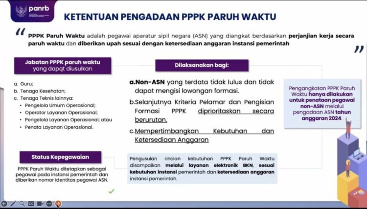 Kementerian PANRB Uraikan Mekanisme Pengadaan PPPK Paruh Waktu