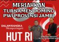 Meriahkan HUT Ke-80 RI, PWI Jambi Gelar Lomba Domino