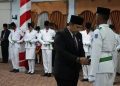 Bupati Merangin H M Syukur Kukuhkan Paskibraka 2025