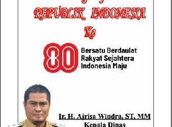 Keluarga Besar Dinas PUTR Kabupaten Batanghari Mengucapkan Dirgahayu Republik Indonesia Ke-80