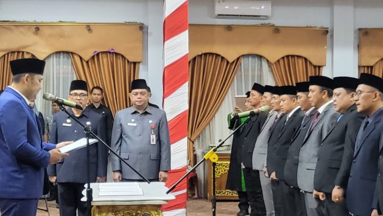 Bupati Merangin H M Syukur Lantik 15 Pejabat Tinggi Pratama,  Zulhifni  jadi  Pj Sekda