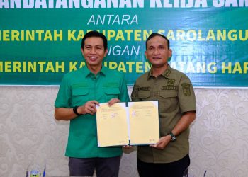 Pemkab Batang Hari Tandatangani MoU dengan Pemkab Sarolangun