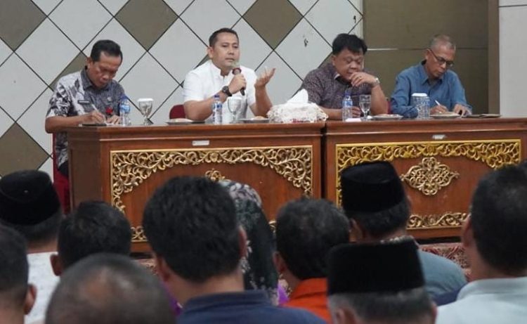 Bupati Merangin  H M Syukur Pimpin Rakor Pengurangan Alokasi Dana Transfer Daerah
