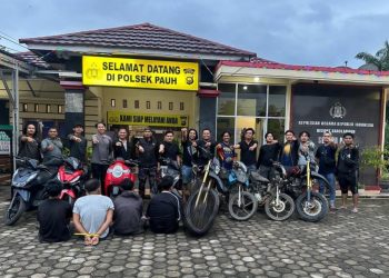 Unit Reskrim Polsek Pauh Bersama Tim Macan Pseko Amankan Empat Pelaku Sindikat Curanmor