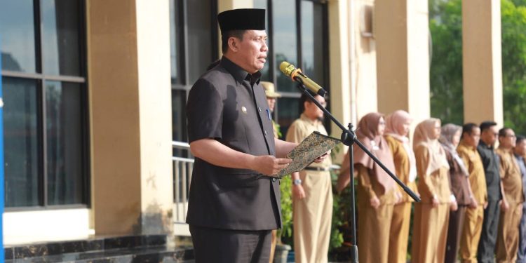 Wabup Katamso Pimpin Apel Gabungan, Tegaskan Sinergi dan Kinerja ASN untuk Pelayanan Prima
