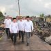Pasca Kunjungan Menkes, Gubernur Jambi Dan Bupati Tanjab Barat Tinjau Lokasi Kebakaran Teluk Nilau