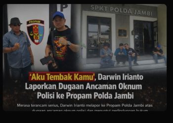 Diduga Diteror dan Diancam Oknum Polisi, Darwin Irianto Resmi Lapor ke Propam Polda Jambi