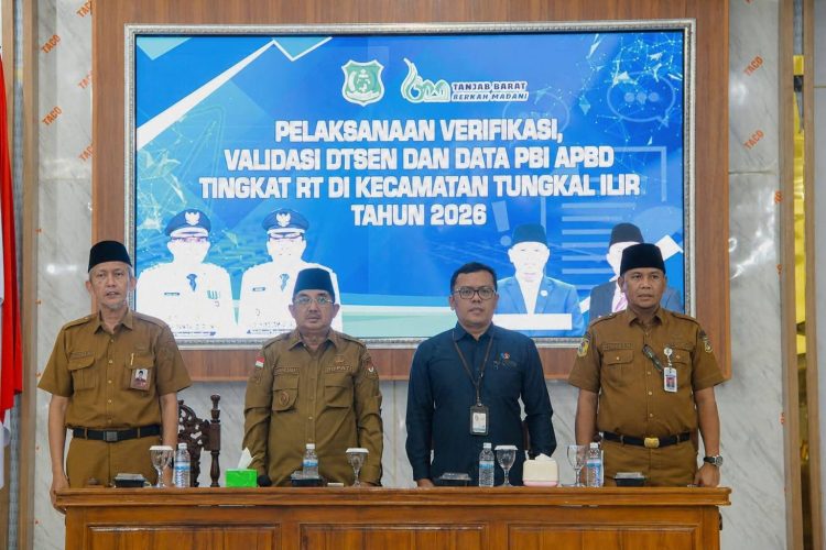 Bupati Anwar Sadat Buka Verifikasi DTSEN 2026, Pastikan Bantuan Sosial Tepat Sasaran bagi Warga Tanjab Barat